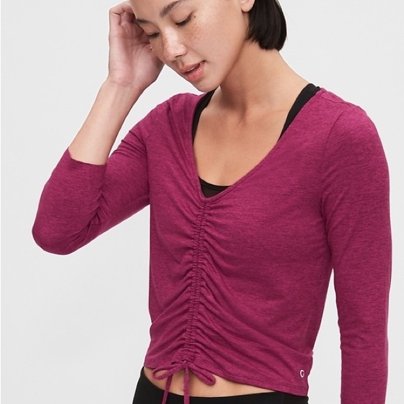 GAP Long Sleeve Ruched Top - Picture 6 of 8